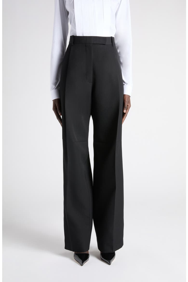 Fluid Straight Leg Tuxedo Pants, Main, color, LB999 BLACK