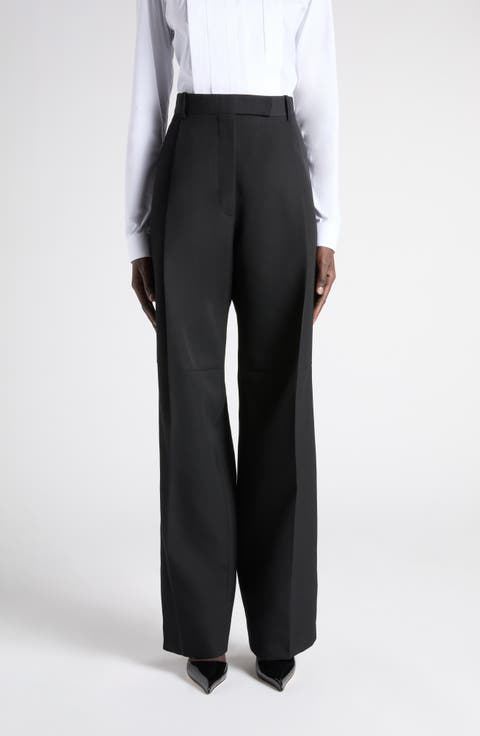 Fluid Straight Leg Tuxedo Pants