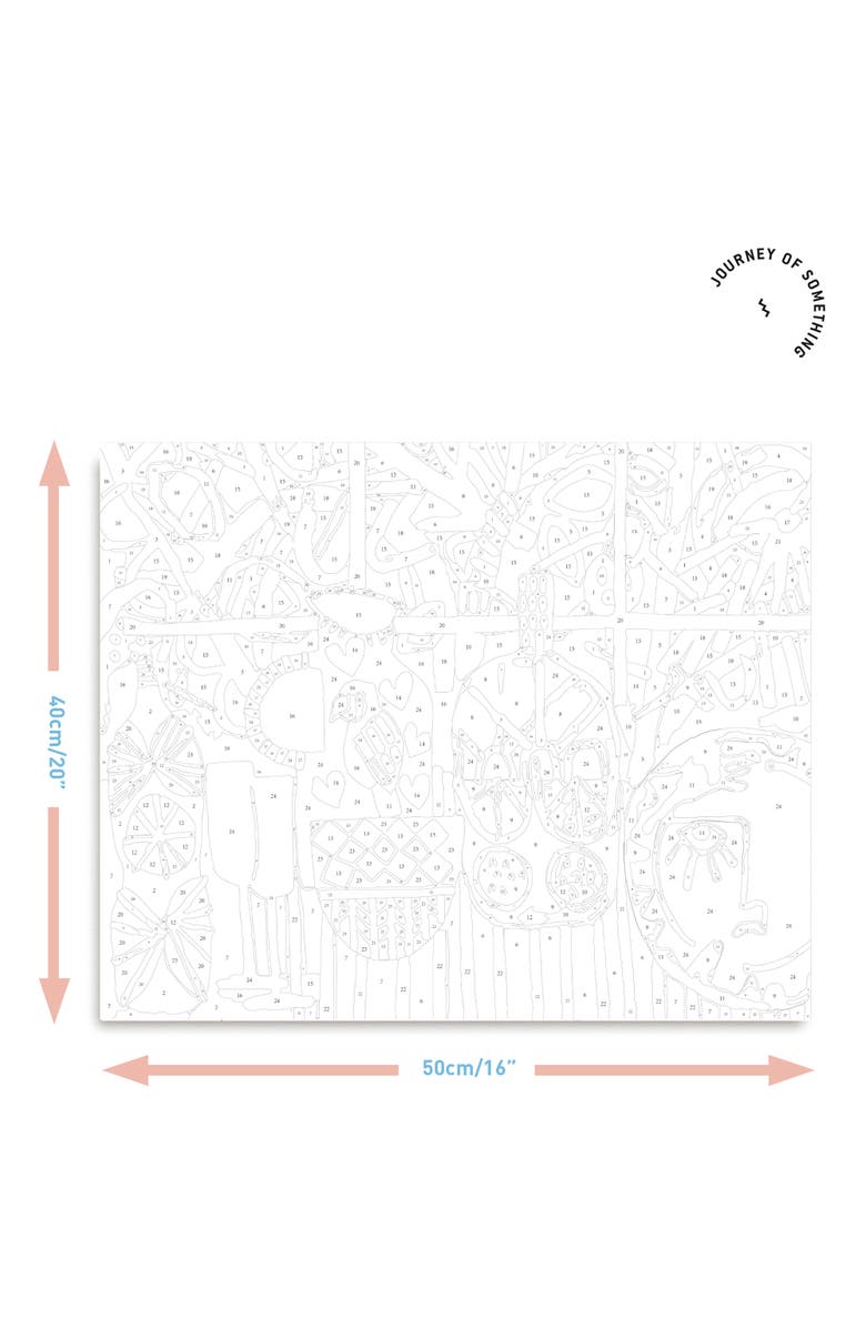 Journey of Something Paint By Numbers, Kitchen Window, DIY Painting Craft Kit, Alternate, color, Multicolored