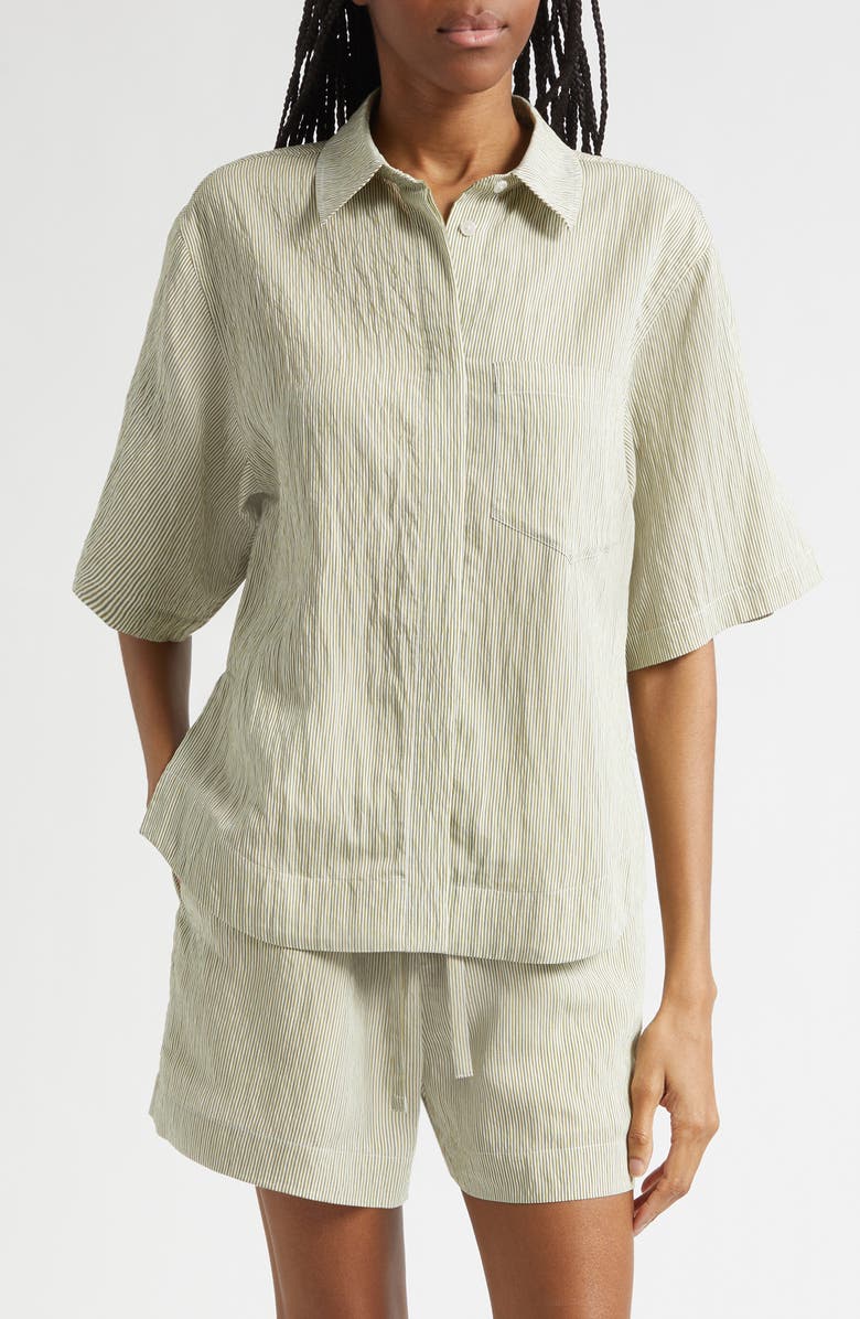Derek Lam 10 Crosby Keaton Split Sleeve Button-Up Shirt, Main, color, 