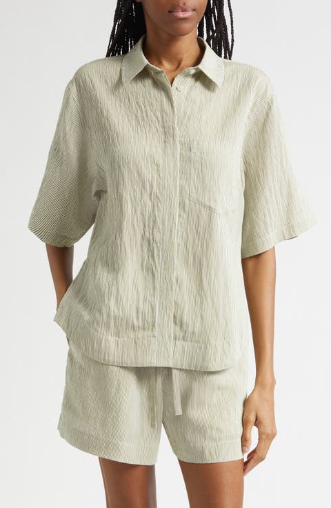 Keaton Split Sleeve Button-Up Shirt