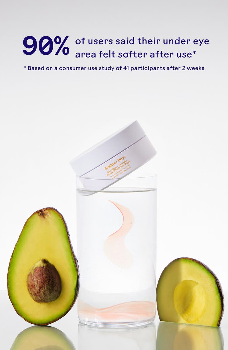 Three Ships Brighter Days<sup>™</sup> Red Algae + Avocado Biodegradable Eye Masks - 30 Masks, Alternate, color, 