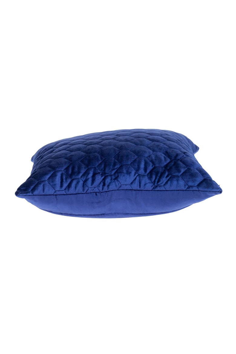 Bazyli Quilted Throw Pillow, Alternate, color, BLUE