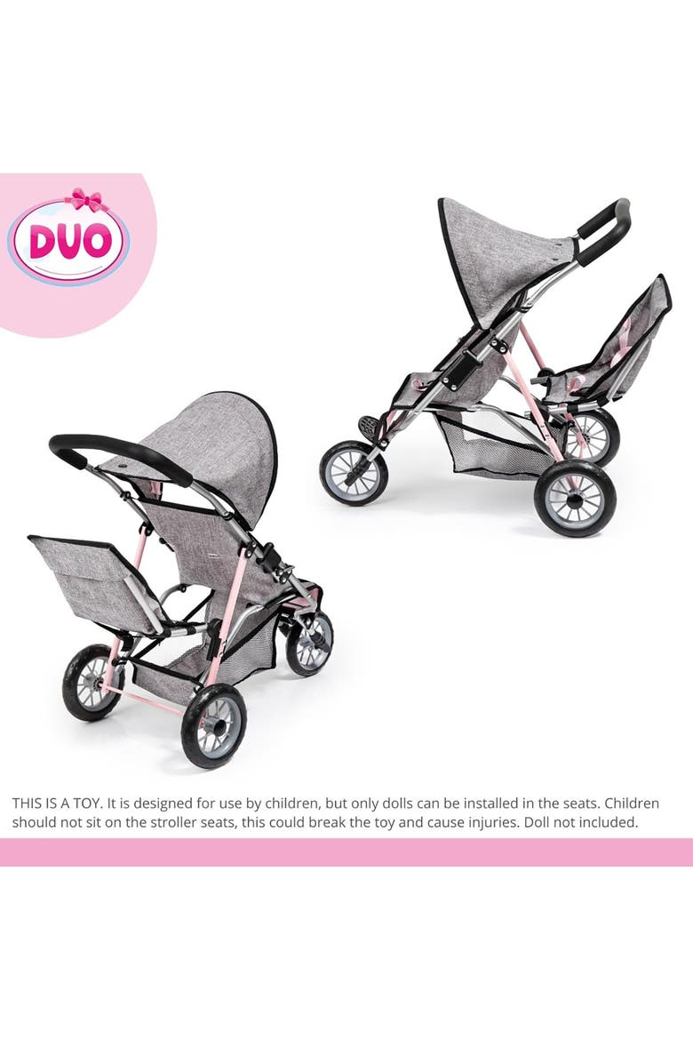 Deluxe Twin Dolls Jogger Stroller, Alternate, color, Multicolored