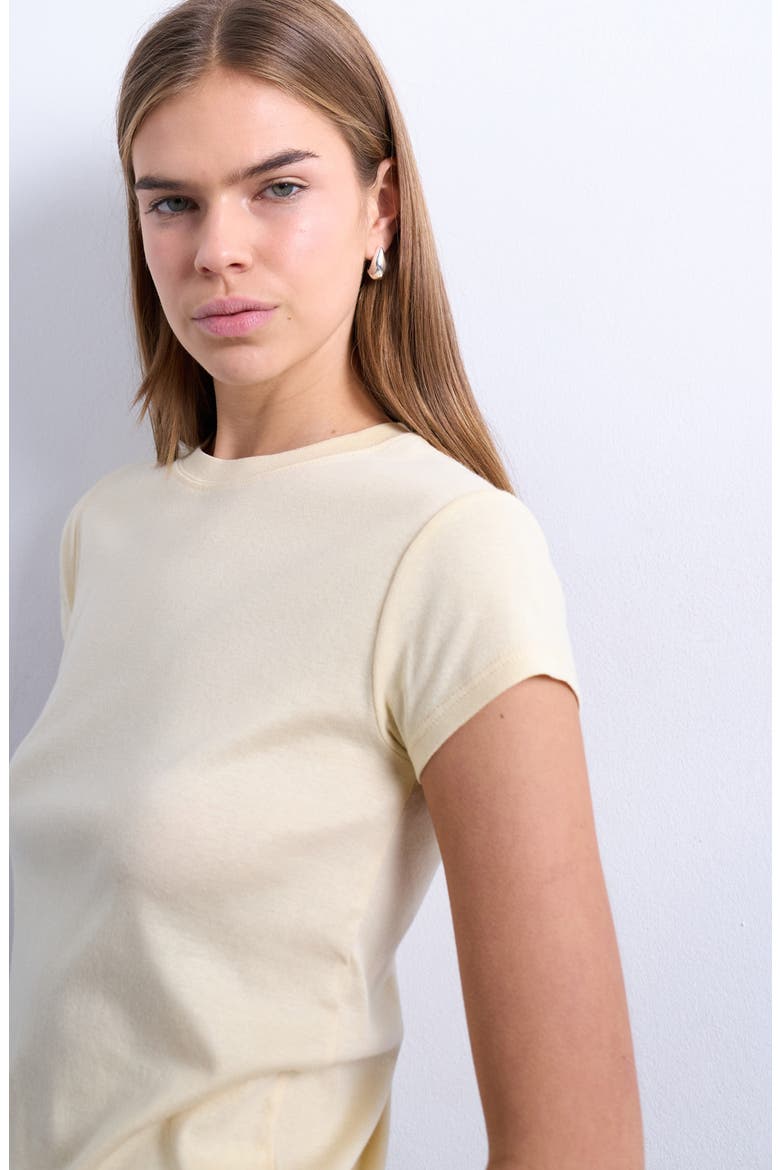 Everyday Cotton T-Shirt, Alternate, color, BUTTERMILK