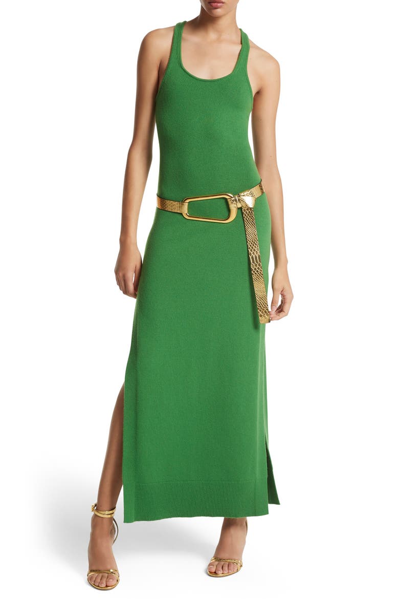 Cashmere Tank Sweater Dress, Main, color, 312 PALM