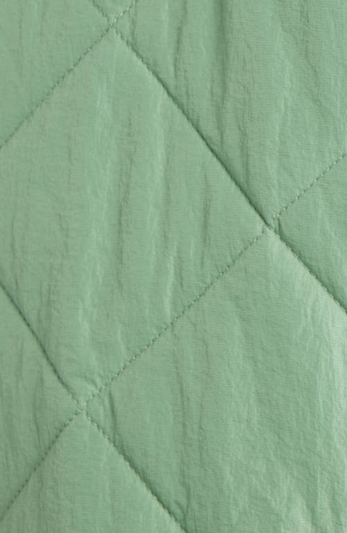 Thread & Supply Lightweight Puffer Vest In Green