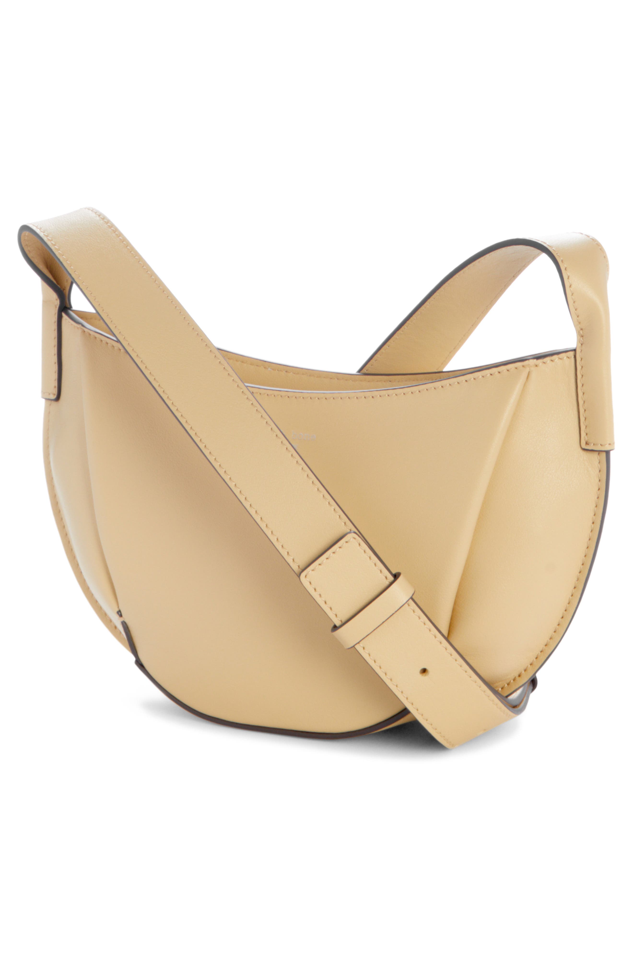 rag & bone Carter Leather Crossbody Bag, Alternate, color, Butter