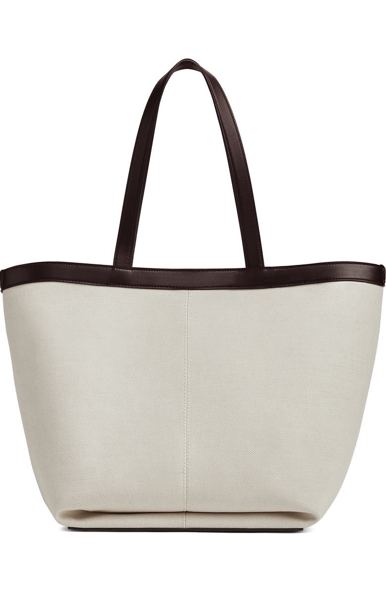 Bottega Veneta Flip Pouch Canvas Tote, Alternate, color,