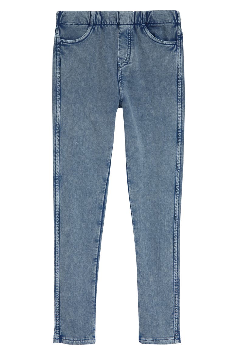 Kids' Sadie Jeggings, Main, color, MID INDIGO WASH