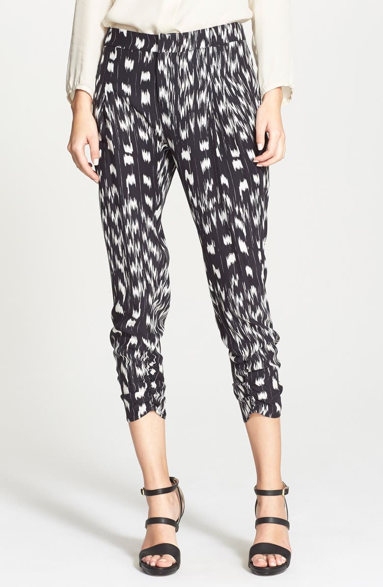 Parker 'Devlin' Print Crop Silk Pants, Main, color,