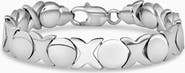 Oradina Sterling Silver Hugs and Kisses Bracelet
