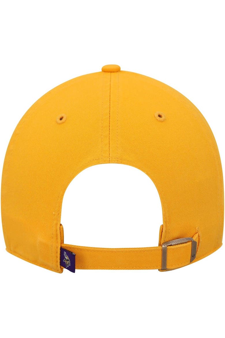 Men's '47 Gold Minnesota Vikings Clean Up Alternate Adjustable Hat, Alternate, color, Gold