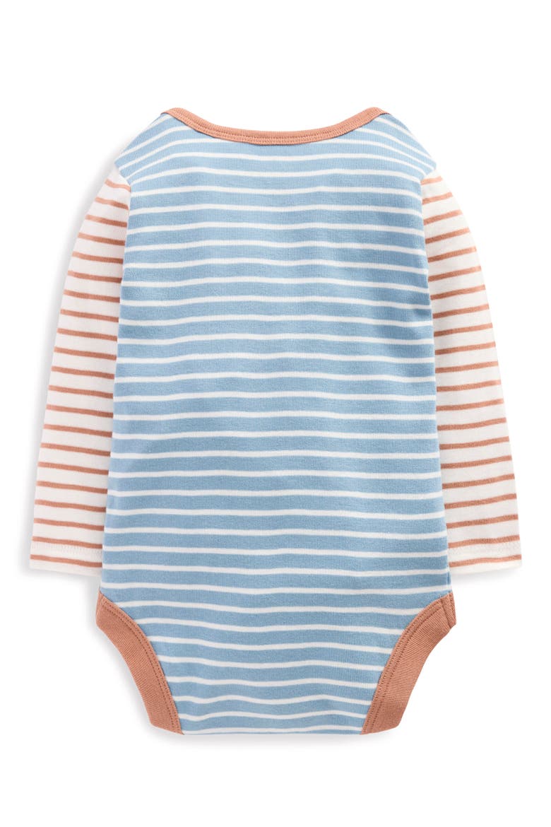 5-Pack Assorted Long Sleeve Cotton Bodysuits, Alternate, color, MULTI STRIPE