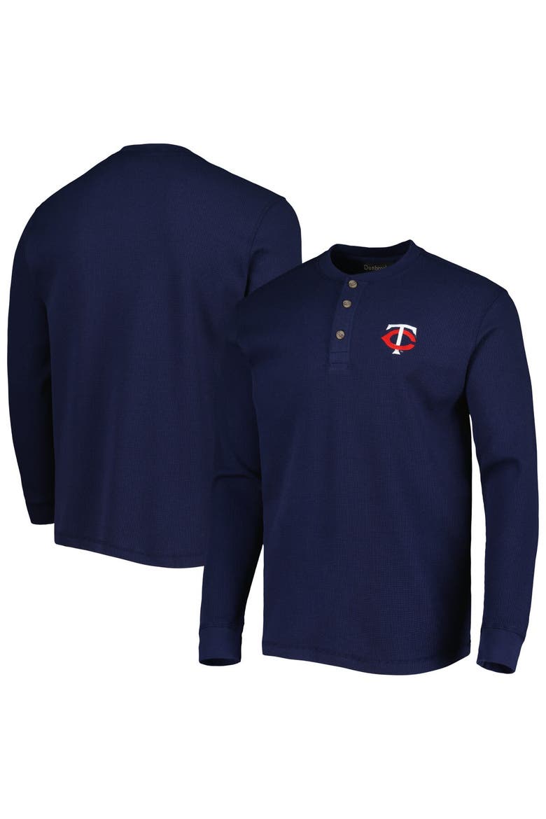 Men's Dunbrooke Minnesota Twins Navy Maverick Long Sleeve T-Shirt, Main, color, Navy