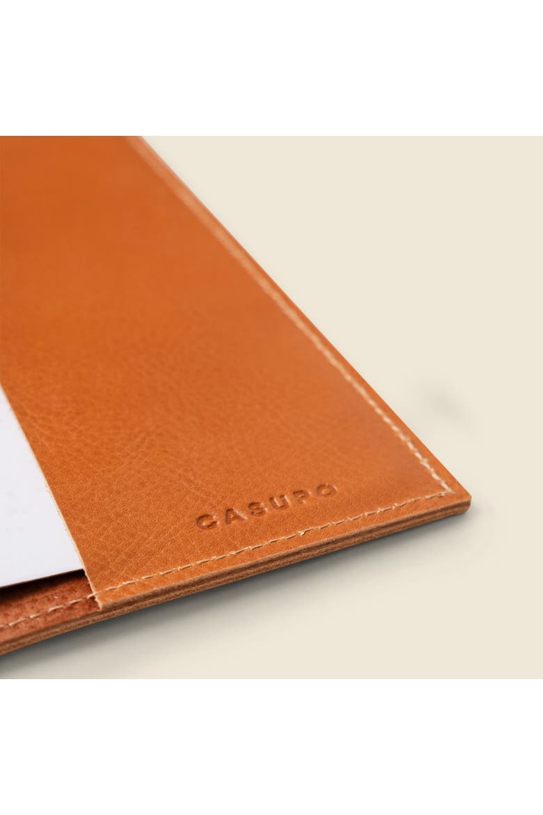 Refillable A5 Leather Journal Cover, Alternate, color, Natural
