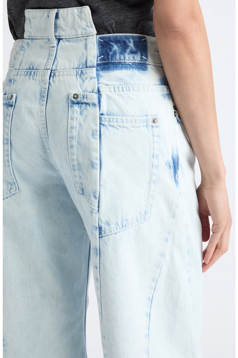 Décortiqué Wide Leg Jeans, Alternate, color, BLEACHED INDIGO BLUE