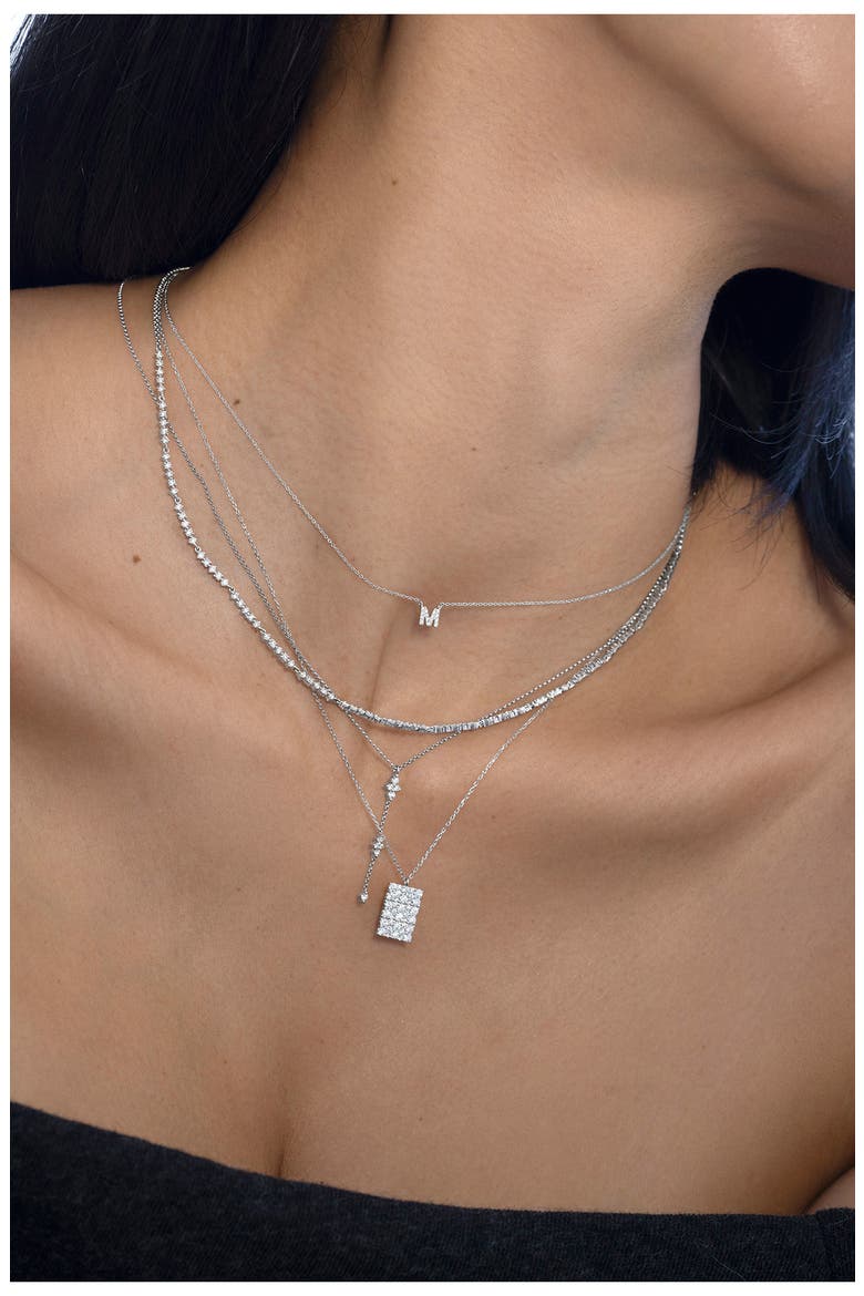 Getty Diamond Y-Necklace (Nordstrom Exclusive), Alternate, color, 18K WHITE GOLD