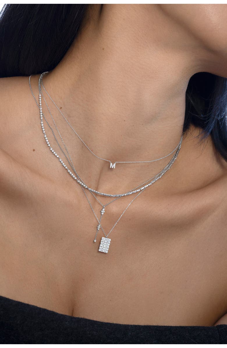 Bony Levy Mika Pavé Diamond Pendant Necklace, Alternate, color, 18K White Gold