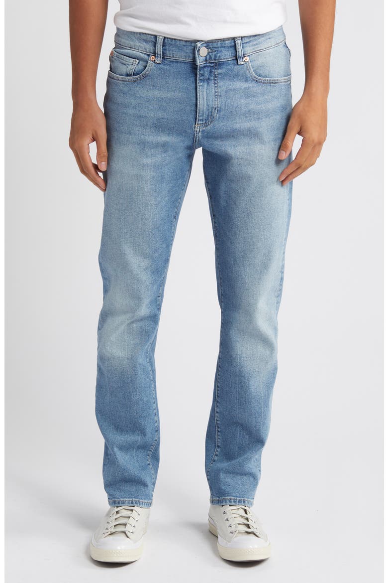 Russell DL Performance Slim Straight Jeans, Main, color, AGED MID PERFORMANCE