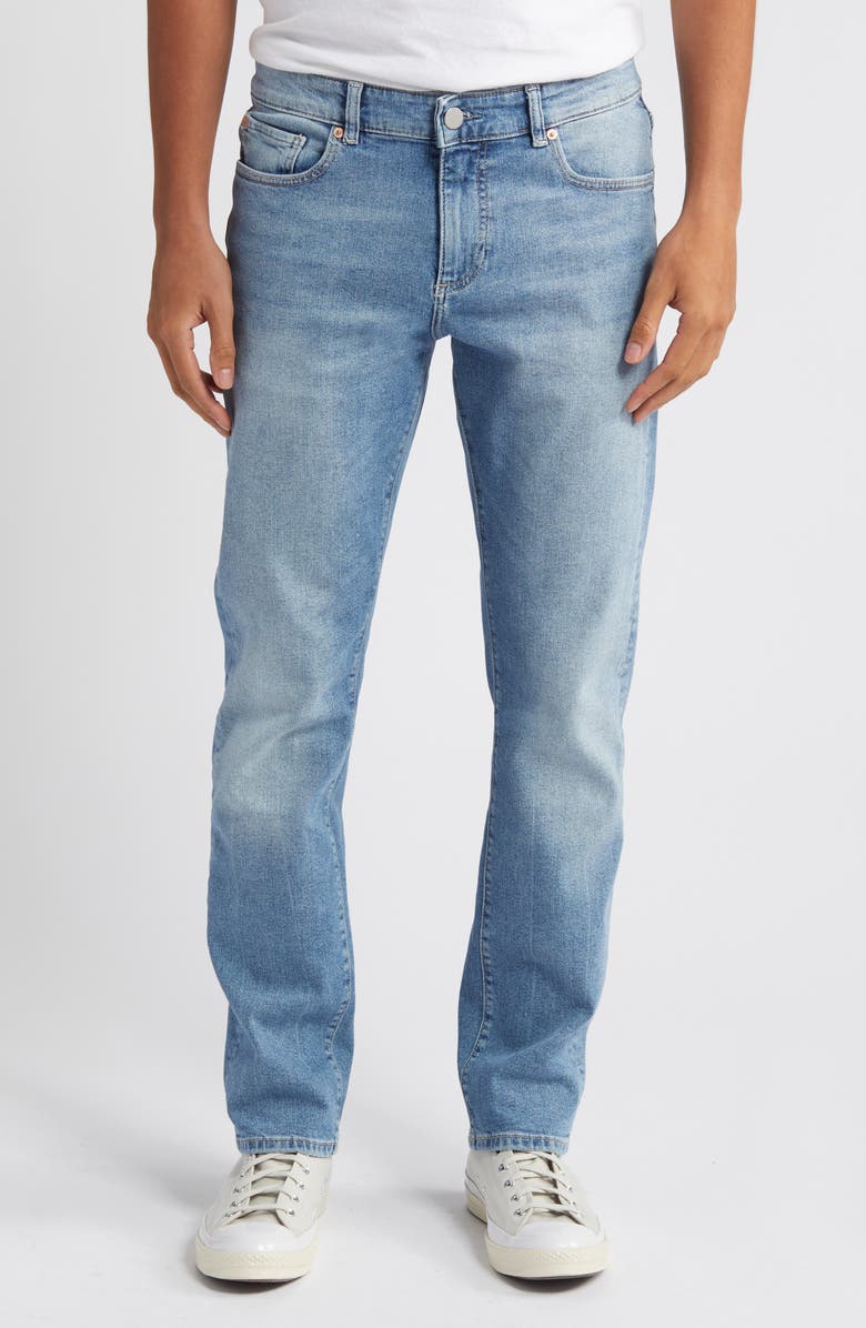 DL1961 Russell Slim Straight Leg Jeans, Main, color, Aged Mid Performance