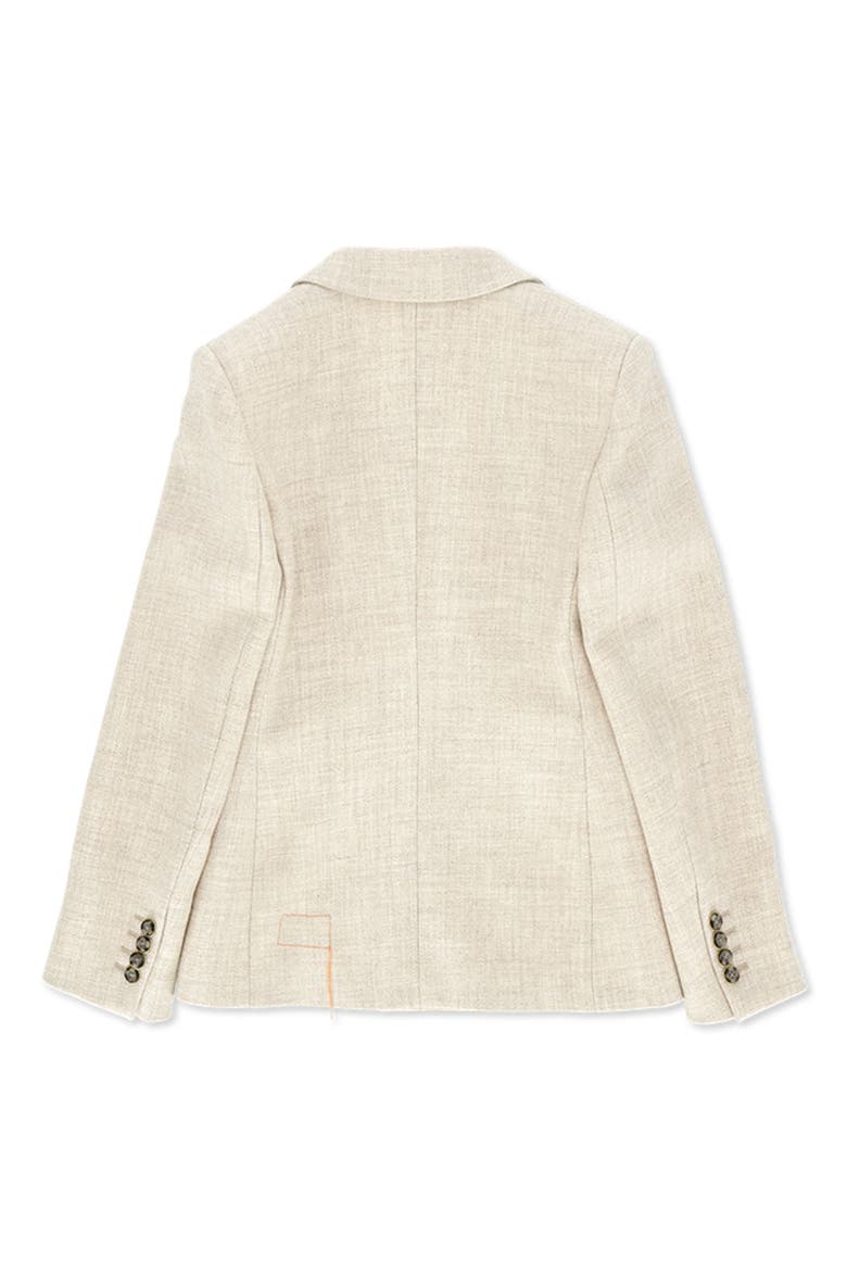 Linen Double-Breasted Suit, Alternate, color, Cream