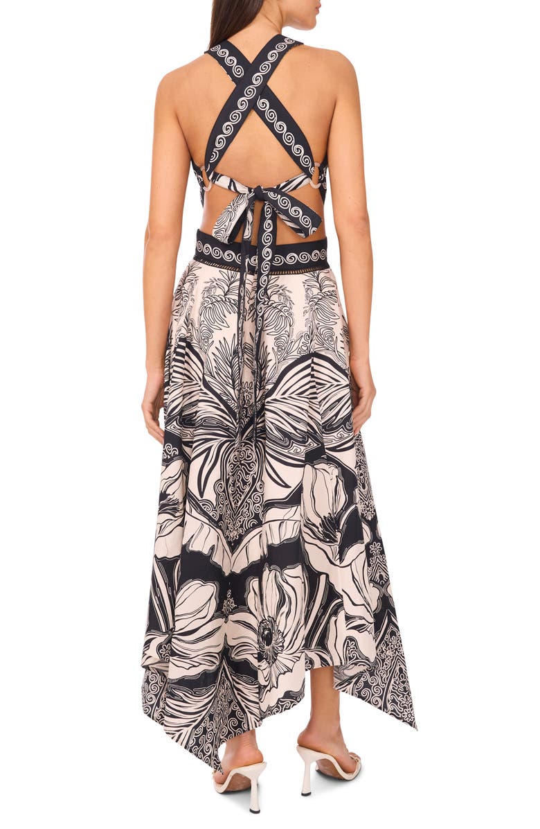 Parker The Fergie Cotton Halter Maxi Dress, Alternate, color, Rich Black