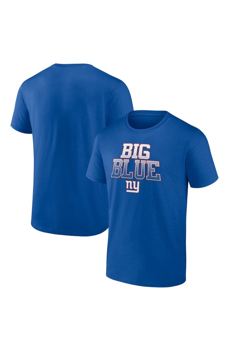 FANATICS Men's Fanatics Branded Royal New York Giants Heavy Hitter T-Shirt, Main, color, 
