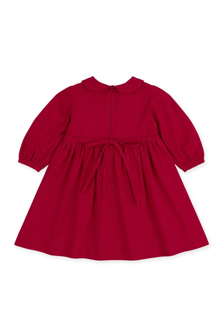 Corduroy Dress with Flowers, Alternate, color, Mulberry