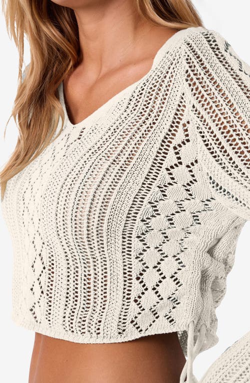 Noisy May Luna Cinched Sweater In Birch