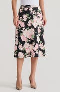 KASPER Floral Print Everyday Knit Skirt