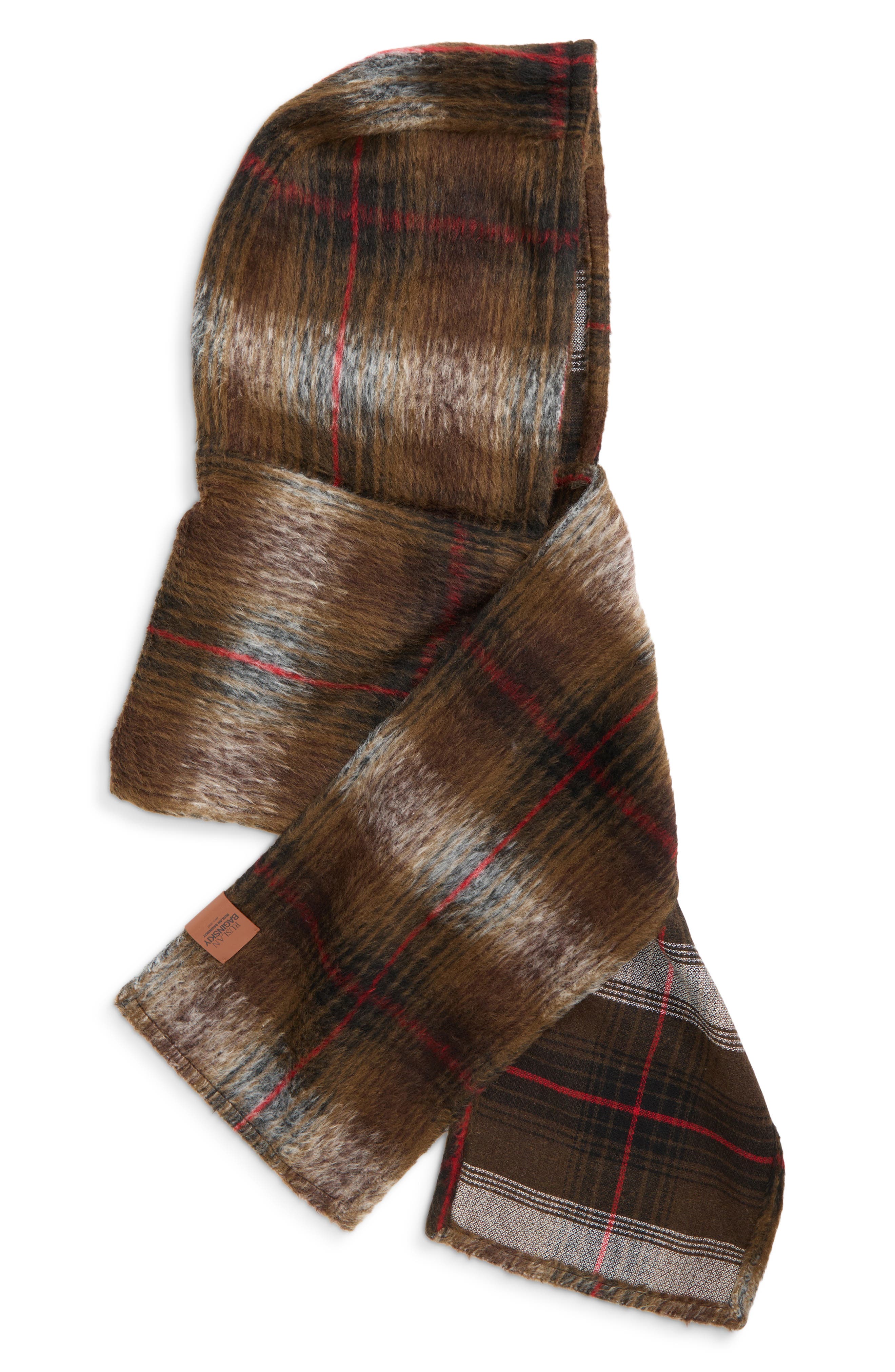 Ruslan Baginskiy Check Hooded Scarf (Women) | Nordstrom