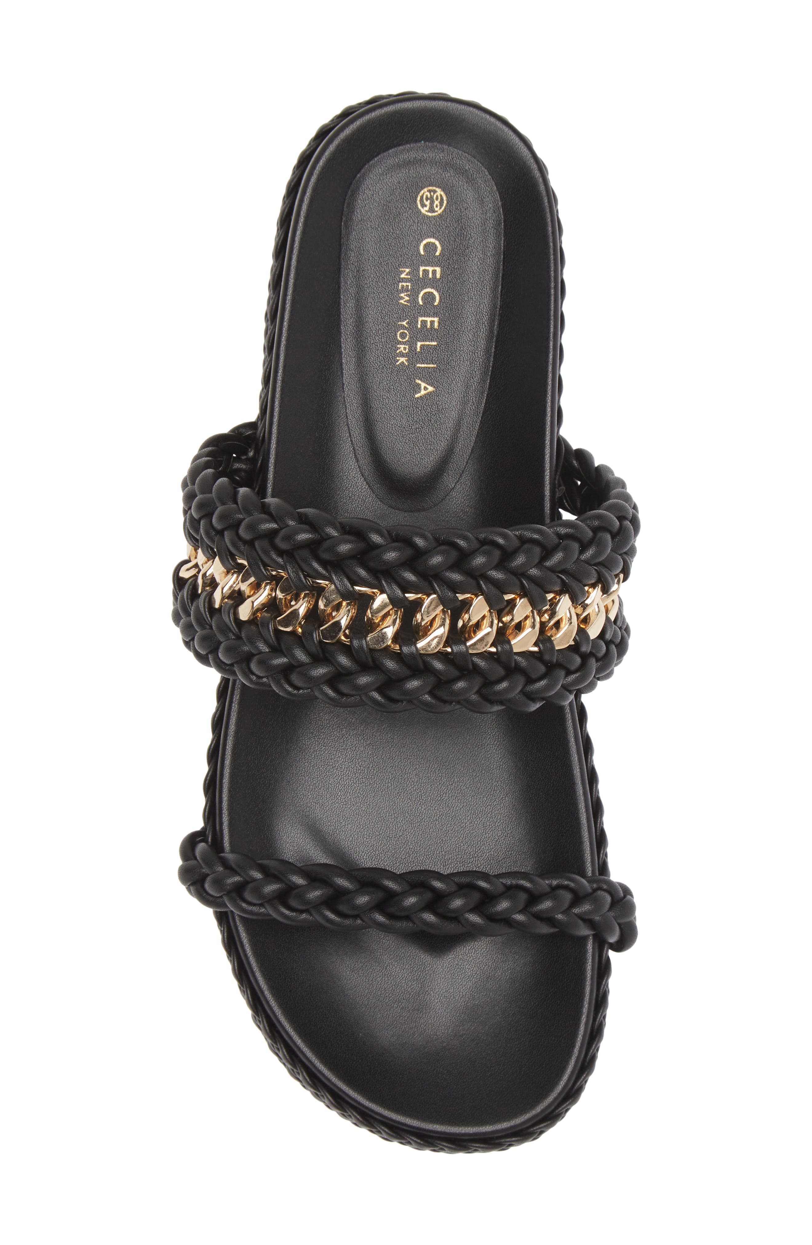 Cecelia New York Penny Braided Slide Sandal, Alternate, color, 