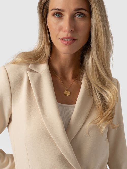 Saint + Sofia Cambridge Blazer In Sand