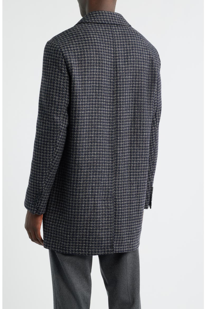 Tweed Mac Coat, Alternate, color, BROWN- NAVY TWEED TOOTH