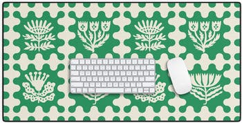 Folk Flower Forest Desk Mat