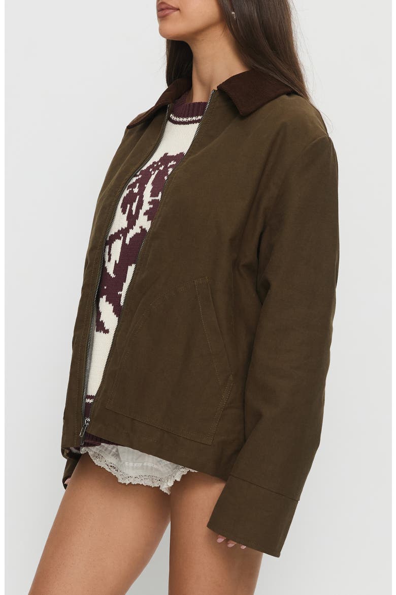 Livya Cotton Utility Jacket, Alternate, color, KHAKI