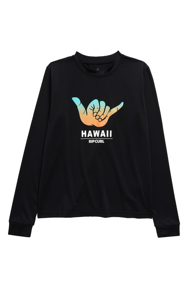 Rip Curl Kids' Shaka Long Sleeve Rashguard, Main, color, 