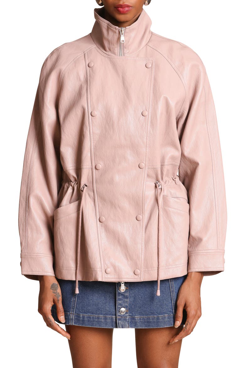 Faux-Ever Leather™ Anorak, Alternate, color, DESERT ROSE