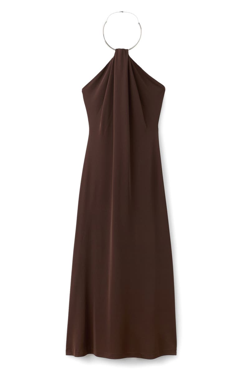 MANGO Choker Neck Sleeveless Dress, Main, color, 