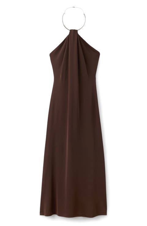 Choker Neck Sleeveless Dress