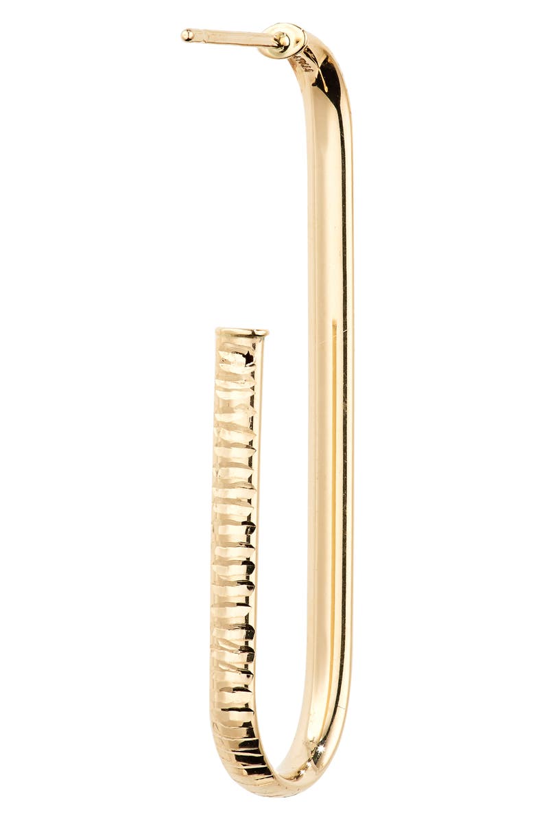 Bony Levy 14K Gold Elongated Hoop Earrings, Alternate, color,