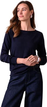 Celtic & Co. MERINO FINE KNIT BOAT NECK SWEATER