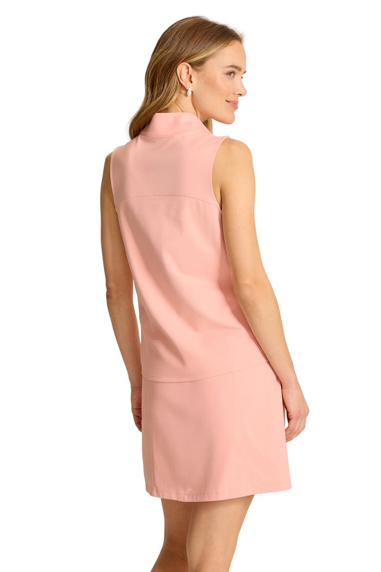 Aubrey IslandZone® Sleeveless Half Zip Top, Alternate, color, LIGHT SALMON