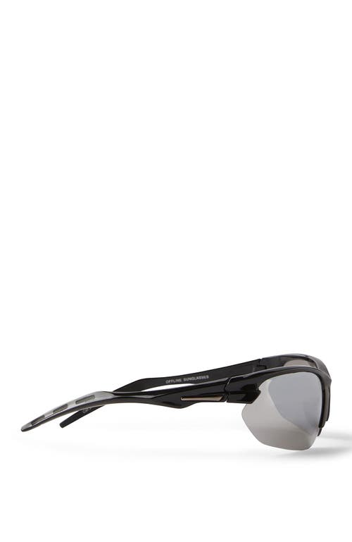 Cotton On Offline Sunglasses In Black Black Smoke Mirror