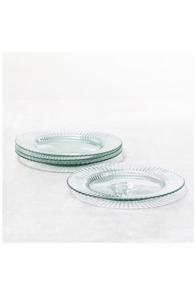 Archie Set of 4 Green Dinner Plates, Alternate, color, VERDE