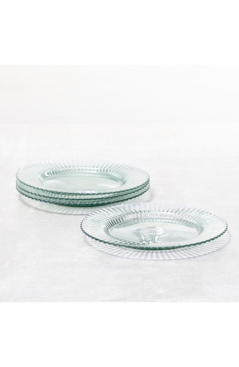 Fortessa Archie Set of 4 Green Dinner Plates, Alternate, color, Verde