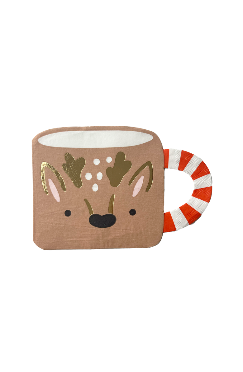 Daydream Society Baking Spirits Bright Reindeer Christmas Mug Large Napkins, Main, color, Assorted Pre-Pack