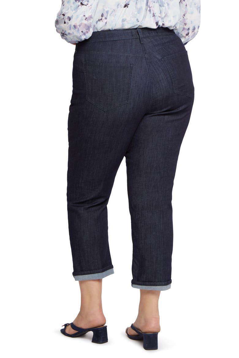 Relaxed Straight Leg Cuff Jeans, Alternate, color, RINSE