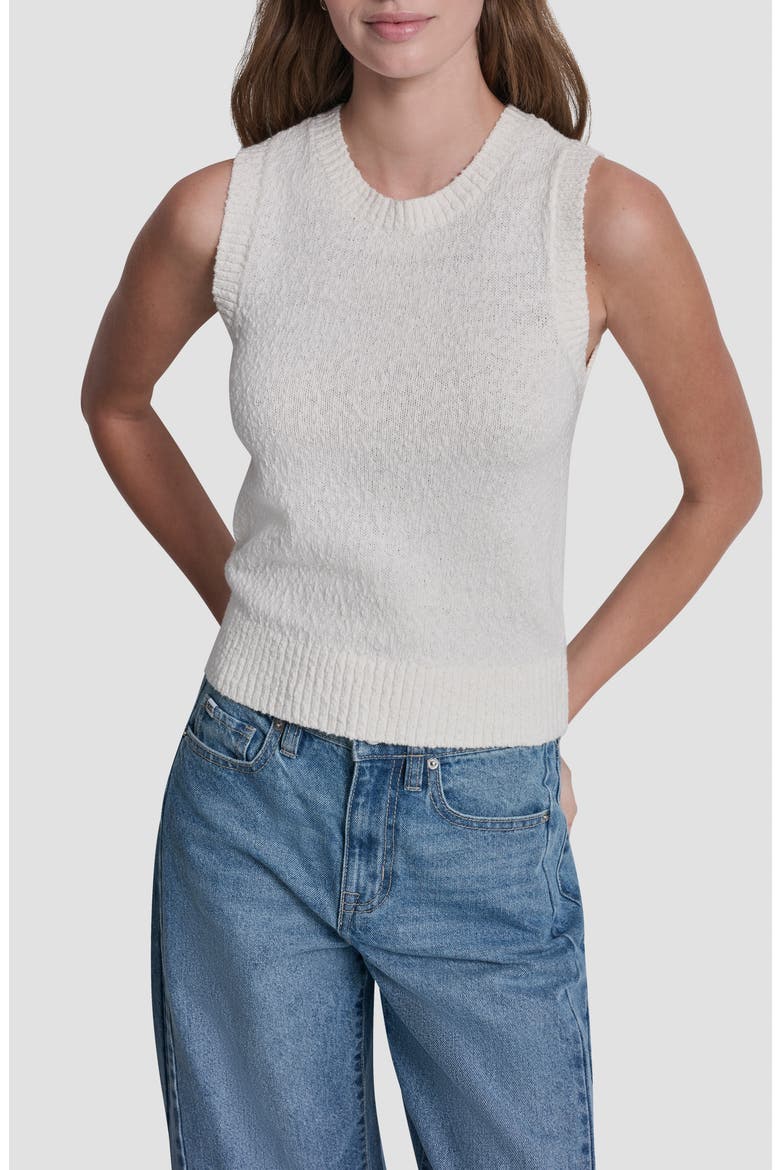 Sleeveless Sweater Tank, Main, color, IVORY